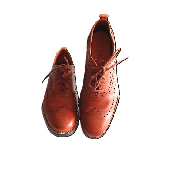 Cole Haan Zero Grand Wingtip Oxfords Men’s 10.5  Brown Leather - Picture 2 of 11